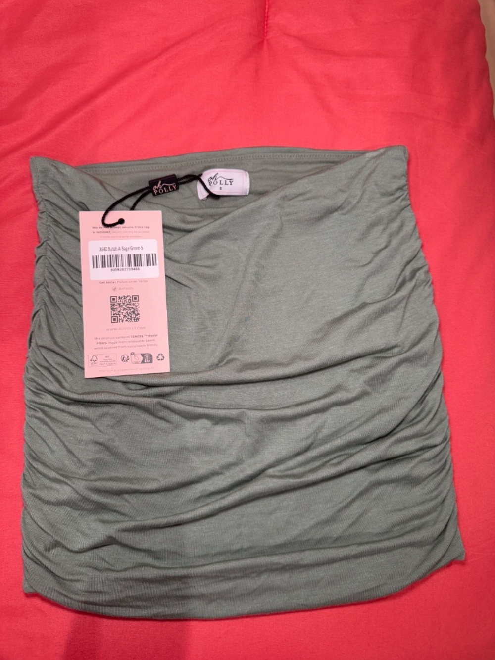 Modal Ruched Tank & Mini Skirt - Picture 5 of 5